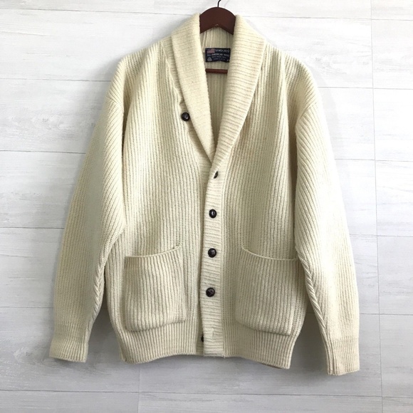 Vintage Other - Vintage Lord Jeff Virgin Wool Grandpa Cardigan
